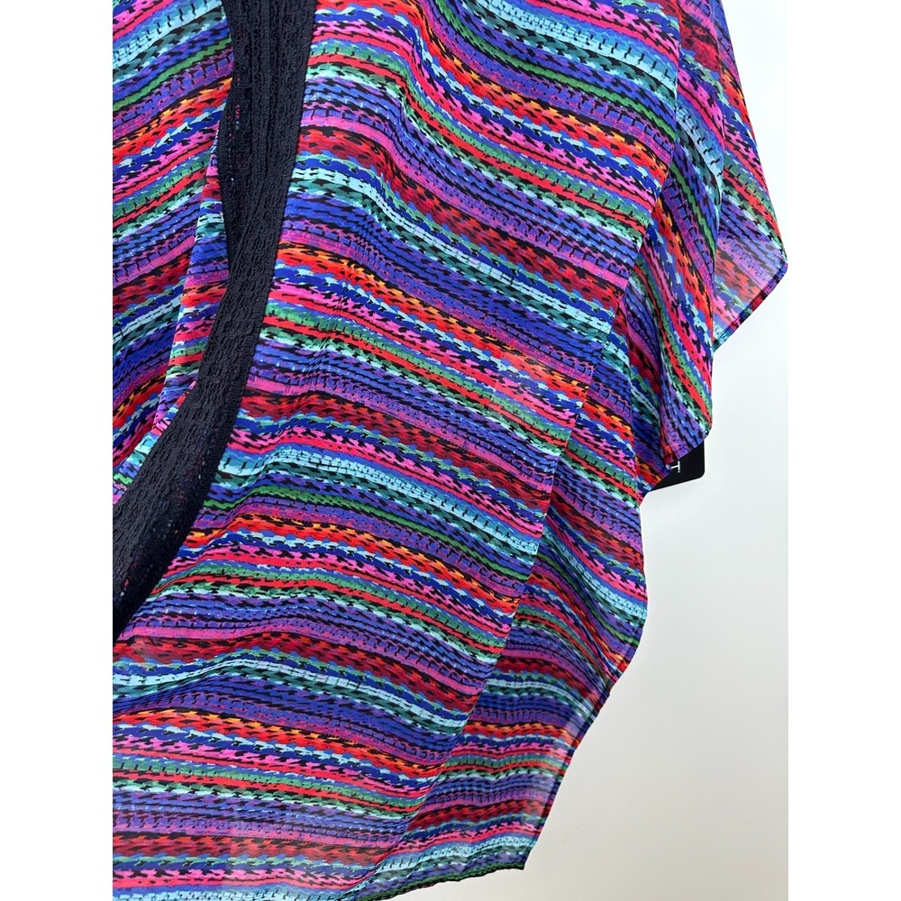 NWT Miraclesuit Carnivale Caftan Swimsuit Cover-Up Multi Color Striped Small - Picture 5 of 14